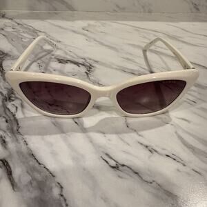 GUESS GF6197 25F White Frame Brown Gradient Lens Sunglasses 55-17-140